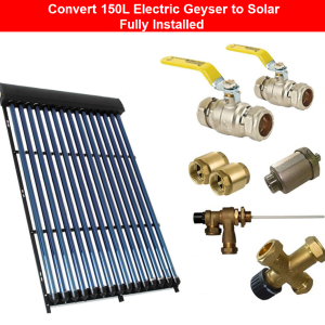 150 litres Solar geyser conversion kit. Solar Geyser Retrofit System