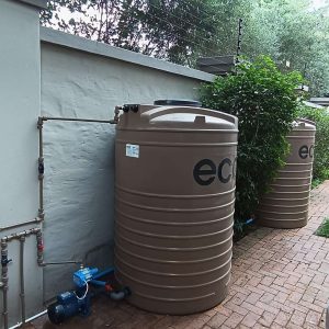 2050l water tank installation with a booster pump. 2500L Water Tank Backup System Installation