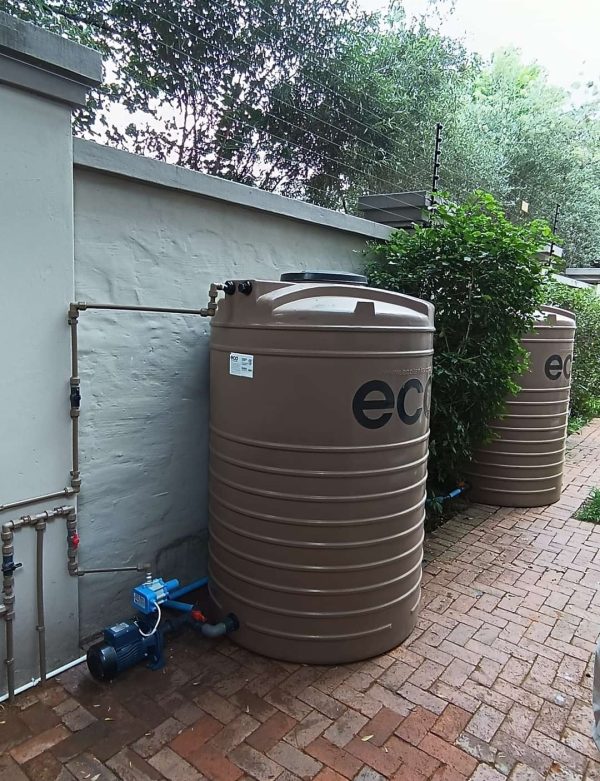 2050l water tank installation with a booster pump. 2500L Water Tank Backup System Installation