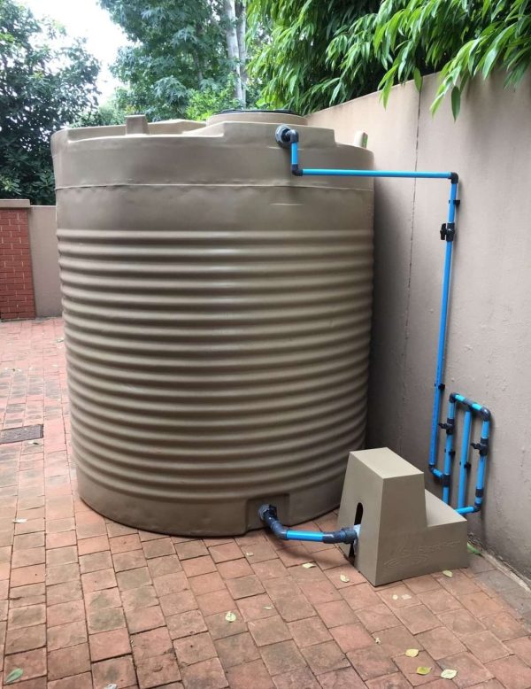 5000L Water Tank. Backup Water System Installation. Water Pressure Boost Pump. 5000L Water Tank Backup System Installation