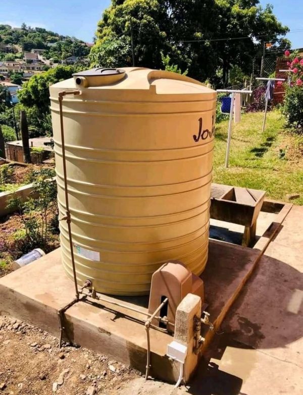 5000L Water Tank. Backup Water System Installation. Water Pressure Boost Pump.