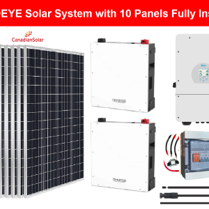 8KW DEYE Solar System with 10 Panels Installation