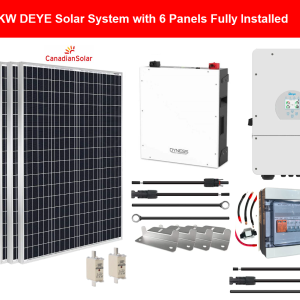 Deye Solar System with 6 Canadian solar panels