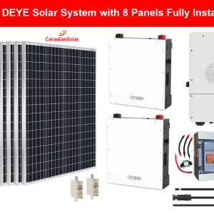 Deye Solar System with 6 Canadian solar panels