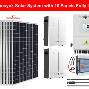 8KW Sunsynk Solar System with 10 Panels Fully Installed