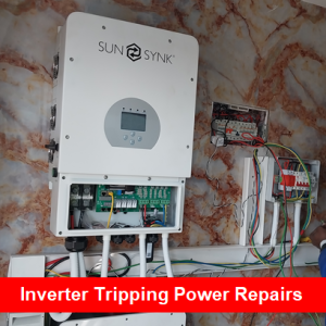 Inverter Tripping Power Repairs by Juspropa Qualified Solar Electricians
