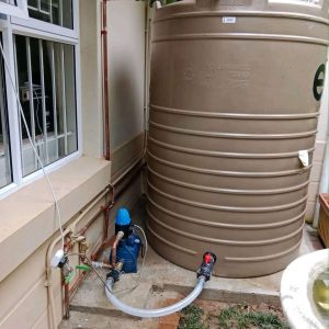 Municipal Water backup system installers for water tank installation with a water booster pump. Water Backup System Installation