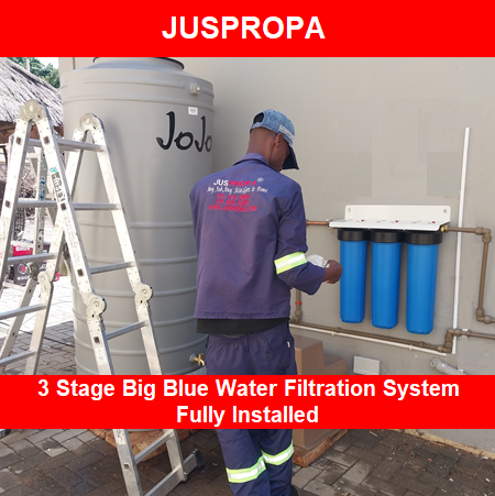 3 Stage Big Blue Water Filtration System by Juspropa