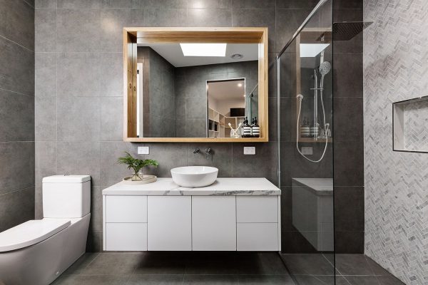Bathroom renovation. Tiling, Mirror hanging, cupboards installation basin installation bathtab installation