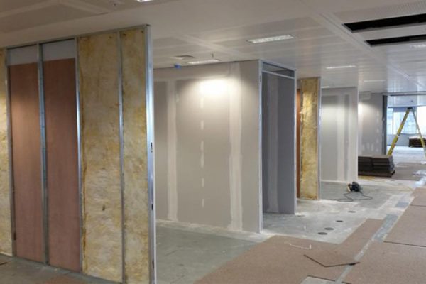 Drywall ceiling installation by Juspropa drywall installers