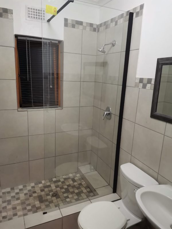 Walk in shower screen installation by Juspropa Plumbers.