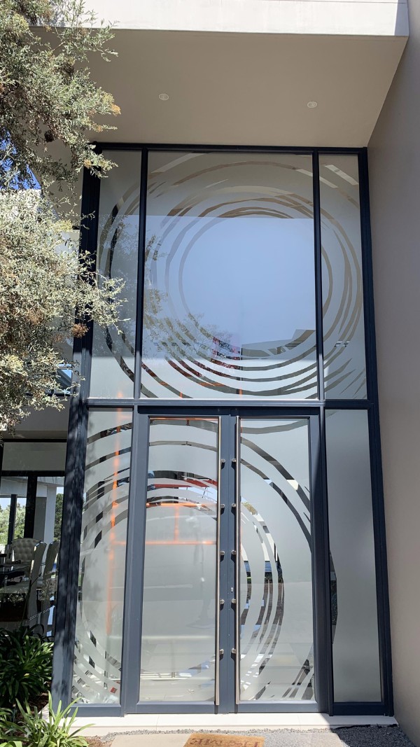 Vinyl Frosting installation Window and door vinyl frosting installation