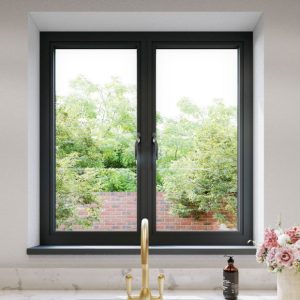 aluminium window installation.