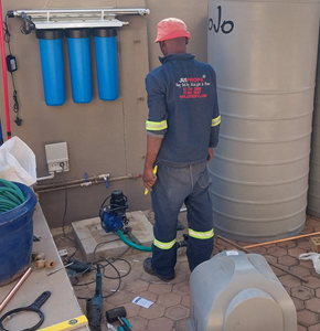 Water Pressure Booster Pump Installation by Juspropa Water Tank Installers
