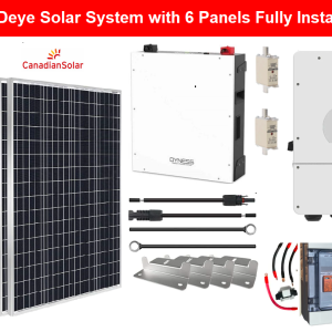 5KW Deye Solar System with 6 Panels Installation